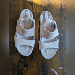 Ryka Women's Sandals Slides Comfort‎ Casual Sporty Pink Straps Shoes